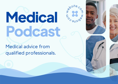 Medical Podcast Postcard Image Preview