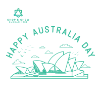 Happy Australia Day Instagram Post Design