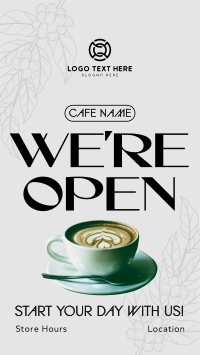 Minimalist Coffee Menu Video Image Preview