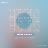 Soft Blue Hiring Instagram post Image Preview