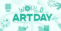 Quirky World Art Day Facebook ad Image Preview