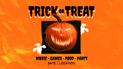 Trick Or Treat Facebook event cover Image Preview