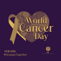 World Cancer Day Heart Instagram post Image Preview
