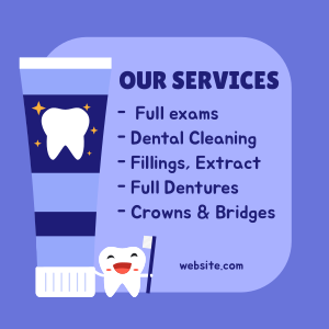 Dental Services Instagram post Image Preview