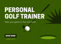 Golf Training Postcard Image Preview