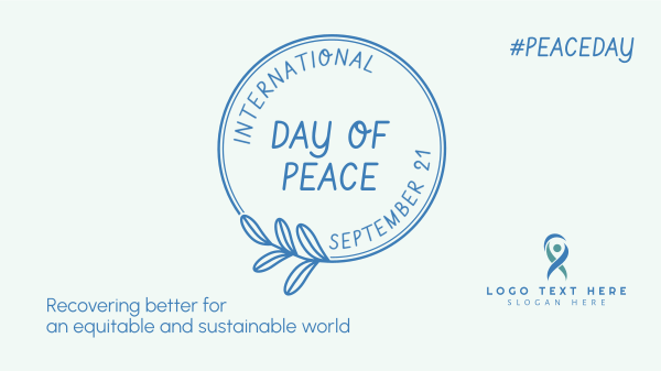 Day Of Peace Badge Facebook Event Cover Design Image Preview