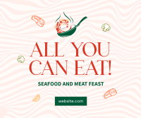 All You  Can Eat! Facebook Post Design