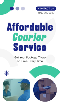 Affordable Courier Service YouTube Short Design