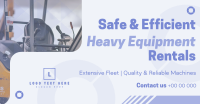 Corporate Heavy Equipment Rentals Facebook ad Image Preview