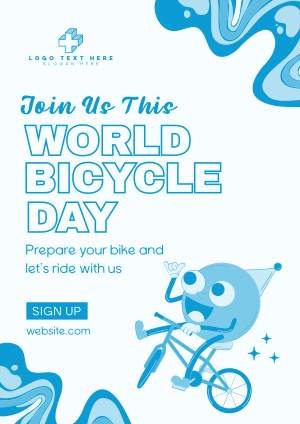 It's Bicycle Day Flyer Image Preview