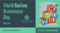 World Autism Awareness Day Facebook Event Cover Design