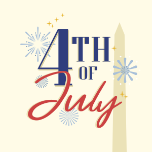 4th of July Text Instagram post Image Preview