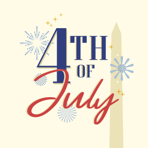 4th of July Text Instagram Post Image Preview