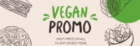 Plant-Based Food Vegan Twitter Header Design