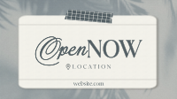 Open Now Clean Note Animation Preview