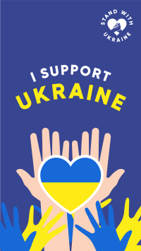 I Support Ukraine Facebook Story Design