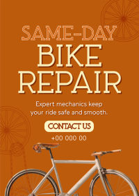 Bike Repair Shop Poster Design