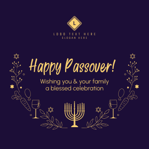 Celebrate Passover Instagram post Image Preview