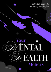 Mental Health Podcast Flyer Image Preview