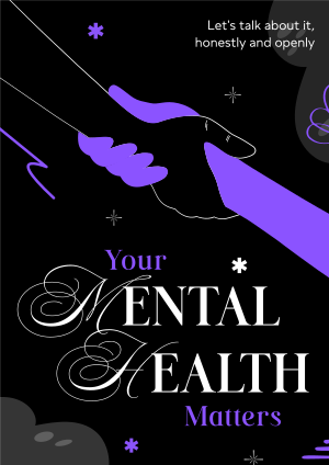 Mental Health Podcast Flyer Image Preview