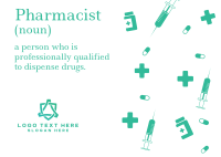 Pharmacist Postcard Image Preview