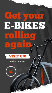Rolling E-bikes Facebook Story Design
