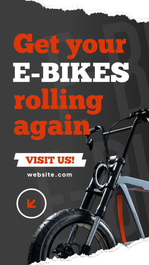 Rolling E-bikes Facebook story Image Preview