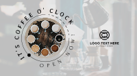 Coffee O Clock Facebook Event Cover Design