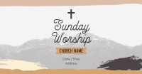 Church Sunday Worship Facebook Ad Image Preview