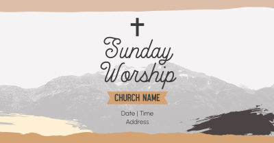 Church Sunday Worship Facebook ad Image Preview