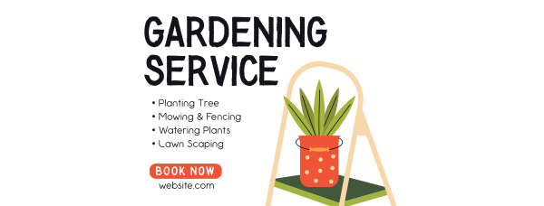 Gardening Service Offer Facebook Cover Design Image Preview