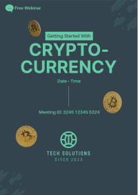 Cryptocurrency Webinar Flyer Design