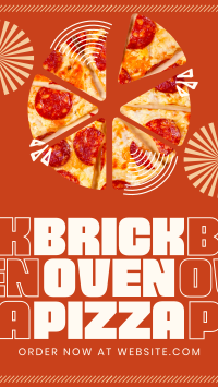Simple Brick Oven Pizza Instagram reel Image Preview