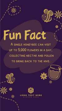 Bee Day Fun Fact TikTok video Image Preview