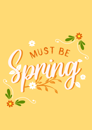 Must be Spring Poster Image Preview