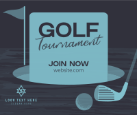 Simple Golf Tournament Facebook Post Design