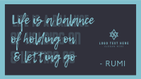 Life Balance Quote Video Image Preview