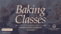 Baking Classes Facebook Event Cover Design