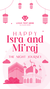 Isra and Mi'raj Night Journey TikTok Video Design