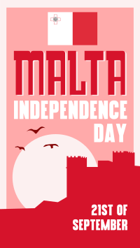 Mid-Century Malta Independence Day Facebook Story Preview