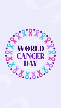 Cancer Day Ribbon Instagram Story Design