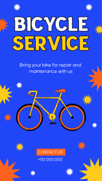 Plan Your Bike Service Facebook Story Design