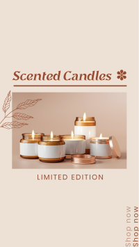 Limited Edition Scented Candles Instagram Story Design