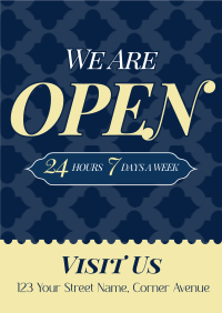 Elegant 24 Hours Schedule Poster Preview