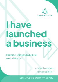 Business Launch Announcement Poster Image Preview