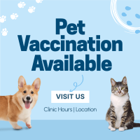 Pet Vaccination Linkedin Post Design