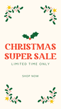 Christmas Super Sale Instagram story Image Preview