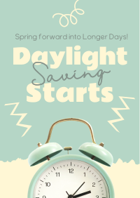 Start Daylight Saving Flyer Design