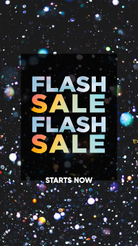 Flash Sale Confetti Facebook Story Design