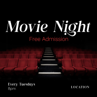 Movie Night Cinema Instagram post Image Preview